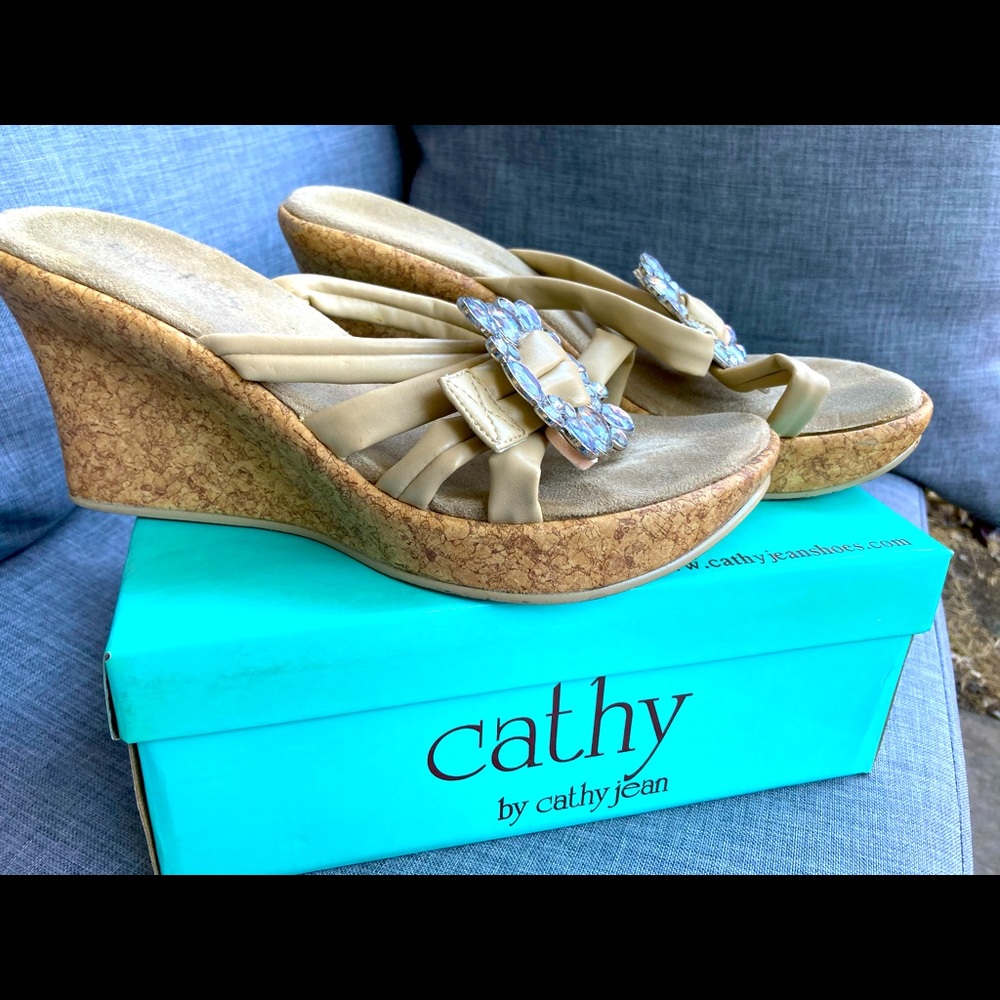 Cathy Tan Leather Platform Sandals